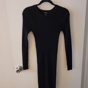 Forever 21 Black Long Sleeve Dress